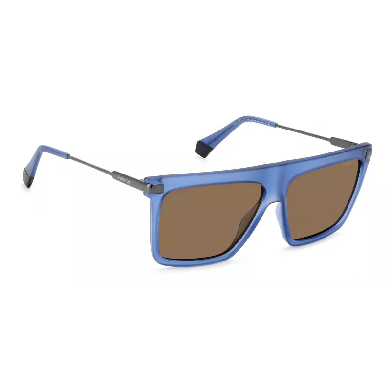 Polaroid PLD6179SFLLSP Męskie prostokątne okulary przeciwsłoneczne z polaryzacją 58mm
