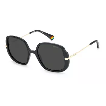 Okulary przeciwsłoneczne damskie Polaroid PLD6181SKB7, oprawka Havana/Tortoise, brązowe soczewki polaryzacyjne 53mm