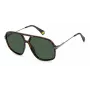 Okulary przeciwsłoneczne unisex Polaroid PLD6182/S - oprawka Havana Tortoise, brązowe soczewki polaryzacyjne, 59 mm