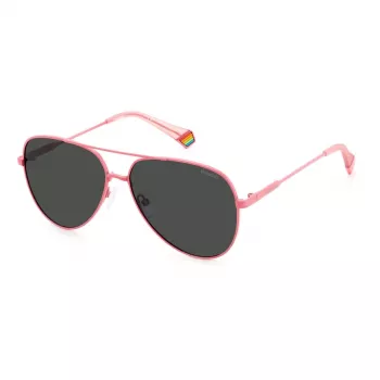 POLAROID PLD6187S35J Unisex Okulary przeciwsłoneczne prostokątne - Soczewki polaryzacyjne poliwęglanowe - 60/14/145 mm