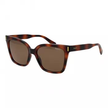 Okulary przeciwsłoneczne damskie Polaroid PLD6192S54086 - Oprawka Havana Brown, Soczewki brązowe polaryzacyjne - 54mm