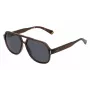 Polaroid PLD6193S09QF7 Unisex Okulary Przeciwsłoneczne Prostokątne - Oprawka Havana, Soczewki Szare Spolaryzowane, 57mm