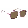 Polaroid PLD6194SX1JZF Damskie kwadratowe okulary przeciwsłoneczne z acetatu Havana Brązowe Polaryzacyjne UV400