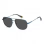 Polaroid PLD6195SXFLLF Unisex Okulary Przeciwsłoneczne Prostokątne - Polaryzacyjne UV400 58mm