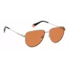 Polaroid PLD6196SX2M8F Unisex Kwadratowe Okulary Przeciwsłoneczne - Oprawka Havana, Brązowe Soczewki Polaryzacyjne TAC, 56mm