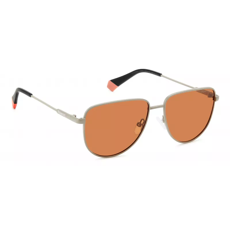 Polaroid PLD6196SX2M8F Unisex Kwadratowe Okulary Przeciwsłoneczne - Oprawka Havana, Brązowe Soczewki Polaryzacyjne TAC, 56mm