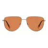 Polaroid PLD6196SX2M8F Unisex Kwadratowe Okulary Przeciwsłoneczne - Oprawka Havana, Brązowe Soczewki Polaryzacyjne TAC, 56mm