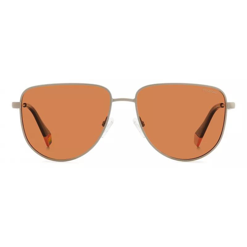 Polaroid PLD6196SX2M8F Unisex Kwadratowe Okulary Przeciwsłoneczne - Oprawka Havana, Brązowe Soczewki Polaryzacyjne TAC, 56mm