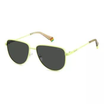 Okulary przeciwsłoneczne unisex Polaroid PLD6196SX4ANF - Czarna kwadratowa oprawka z szarymi soczewkami polaryzacyjnymi TAC 56/18/145 mm