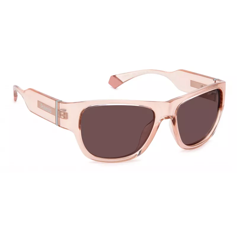 Okulary przeciwsłoneczne Polaroid PLD6197S Unisex Oprawka Havana Zielone Soczewki Polaryzacyjne 55mm
