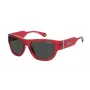 POLAROID PLD6197SMCC9A Okulary przeciwsłoneczne unisex - czarna oprawka, szare soczewki polaryzacyjne 55/17/130 mm