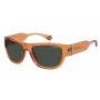 Polaroid PLD6197SMCL7Q Unisex Rectangular Sunglasses - Havana/Brown - Polarized UV400