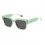 POLAROID PLD6198SX1EDF Unisex Okulary przeciwsłoneczne prostokątne - czarna oprawka, szare soczewki polaryzacyjne 52mm