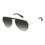 Polaroid PLD6200SXRHLG Okulary przeciwsłoneczne unisex prostokątne - czarna oprawka, szare soczewki polaryzacyjne 61mm