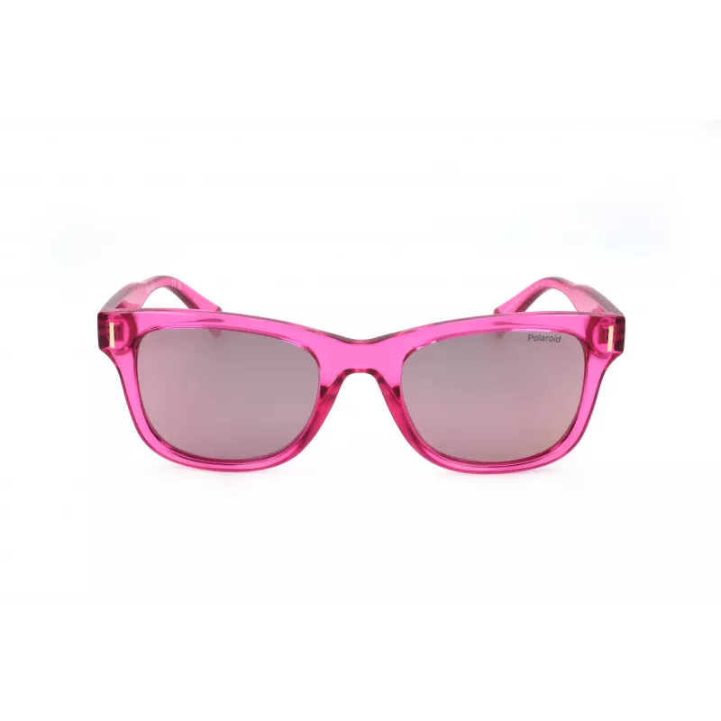 Polaroid PLD6206SMU1 Okulary przeciwsłoneczne unisex - czarna oprawka, szare soczewki polaryzacyjne, 51mm