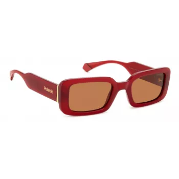 POLAROID PLD6208SXC9AF Damskie okulary przeciwsłoneczne z polaryzacją - czarna oprawka, szare szkła 52mm