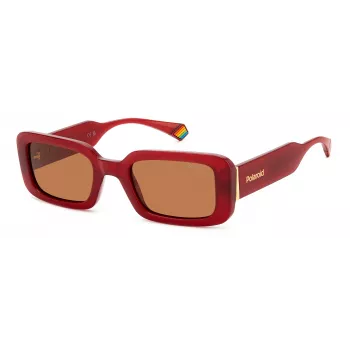 POLAROID PLD6208SXC9AF Damskie okulary przeciwsłoneczne z polaryzacją - czarna oprawka, szare szkła 52mm