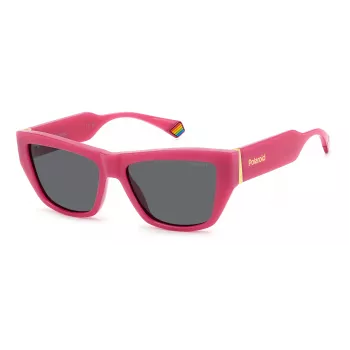 POLAROID PLD6210SXMU1 Damskie okulary przeciwsłoneczne polaryzacyjne Havana Brown Gradient 55mm
