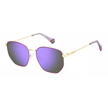 Okulary przeciwsłoneczne unisex Polaroid PLD6214SXS9E - oprawka Havana/Brąz, brązowe soczewki polaryzacyjne, 56mm