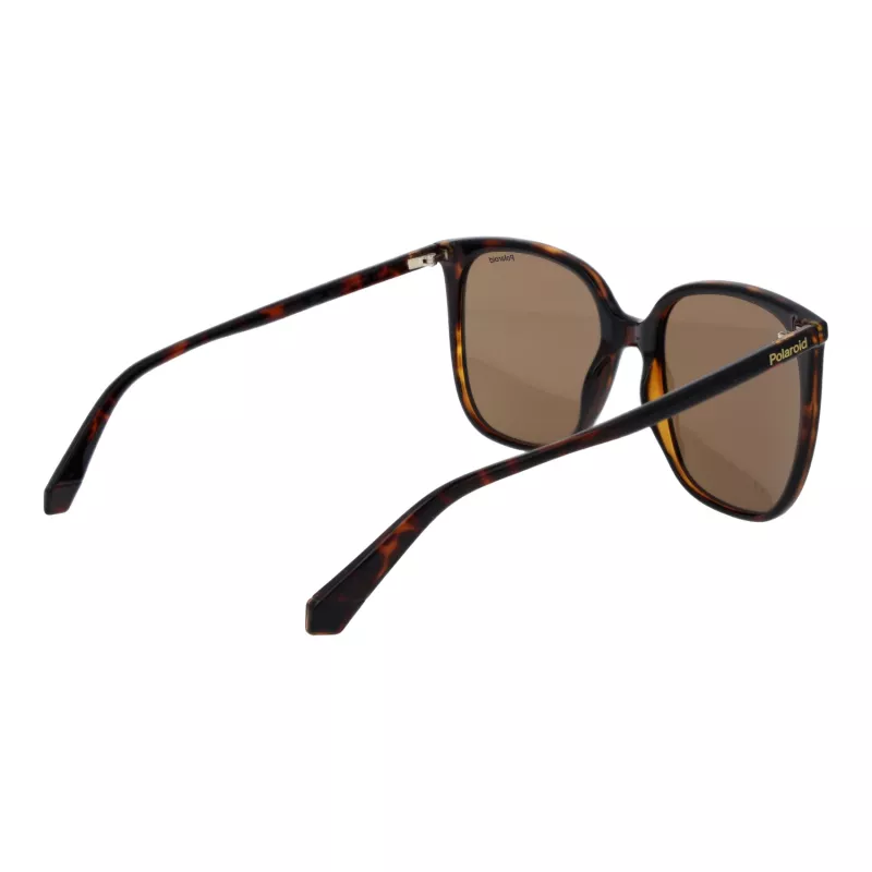 Okulary przeciwsłoneczne Polaroid PLD6218S56086 damskie aviator Havana brązowe polaryzowane 56mm