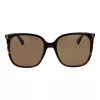 Okulary przeciwsłoneczne Polaroid PLD6218S56086 damskie aviator Havana brązowe polaryzowane 56mm