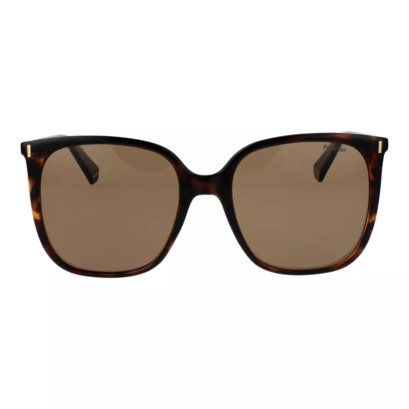 Okulary przeciwsłoneczne Polaroid PLD6218S56086 damskie aviator Havana brązowe polaryzowane 56mm