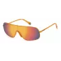 POLAROID PLD6222SL7Q Okulary przeciwsłoneczne unisex - oprawka Havana, zielone soczewki polaryzacyjne, 57 mm
