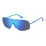 POLAROID PLD6222SMVU Unisex Okulary Przeciwsłoneczne Prostokątne - Czarna Oprawka Szare Soczewki Polaryzacyjne 99mm