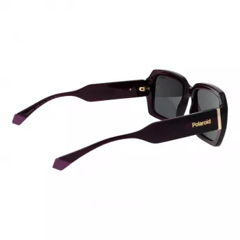 POLAROID PLD6223SX54B3 Unisex Okulary przeciwsłoneczne prostokątne - Havana Brown - 54/19/140 mm