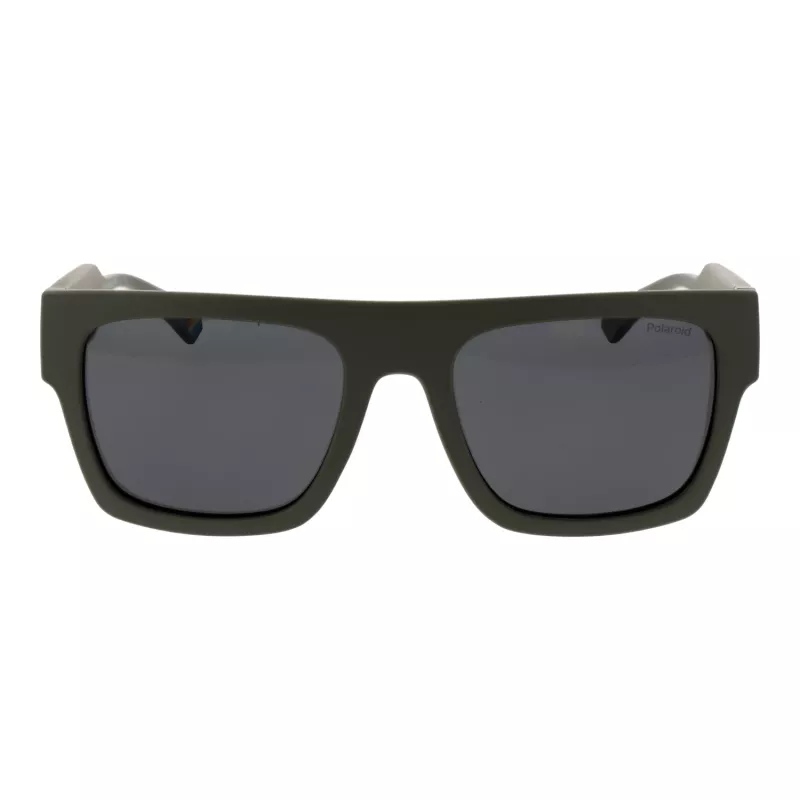 POLAROID PLD6224SX543Y Unisex Okulary Przeciwsłoneczne Prostokątne Havana Zielony 54mm