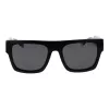 POLAROID PLD6224SX5480 Unisex Rectangular Sunglasses - Black Frame Grey Polarized Lens 54mm
