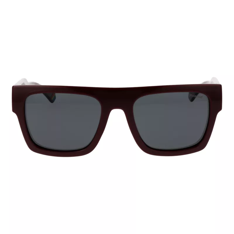 Polaroid PLD6224SX54LH Okulary przeciwsłoneczne unisex - czarna oprawka, szare soczewki 54mm