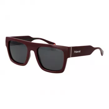 Polaroid PLD6224SX54LH Okulary przeciwsłoneczne unisex - czarna oprawka, szare soczewki 54mm