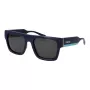 Polaroid PLD6224SX54PJ Okulary przeciwsłoneczne unisex - czarna oprawka, szare soczewki polaryzacyjne 54mm