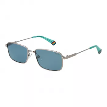 Okulary przeciwsłoneczne Polaroid PLD6227SX566L Unisex Havana Kwadratowa Oprawka Zielone Soczewki Polaryzacyjne 56mm