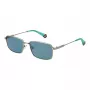 Okulary przeciwsłoneczne Polaroid PLD6227SX566L Unisex Havana Kwadratowa Oprawka Zielone Soczewki Polaryzacyjne 56mm