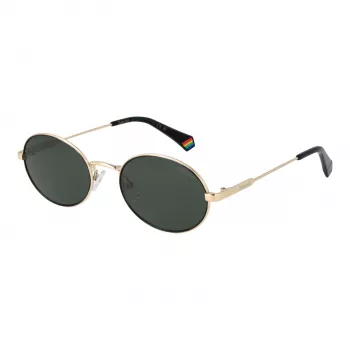 POLAROID PLD6228SX532M Unisex Okulary przeciwsłoneczne prostokątne - Oprawka Havana Brąz, Brązowe soczewki polaryzacyjne, 53mm