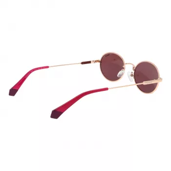 Polaroid PLD6228SX53LT Unisex Okulary przeciwsłoneczne prostokątne - Oprawka Havana, brązowe soczewki polaryzacyjne - 53mm