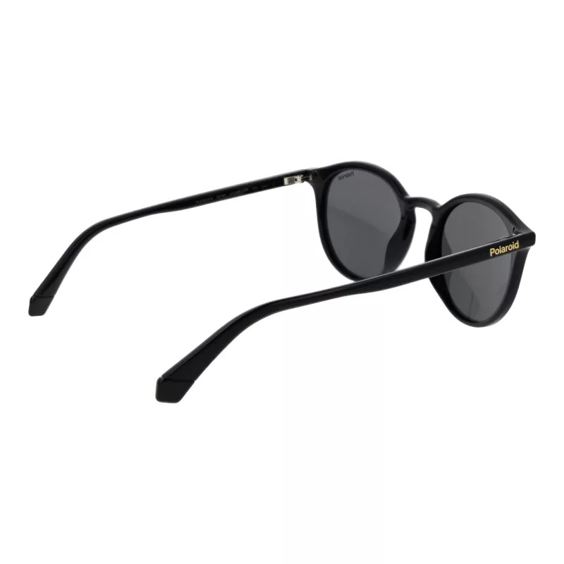 POLAROID PLD6233S51807 Unisex Square Sunglasses - Black Frame Grey Polarized Lens 51mm