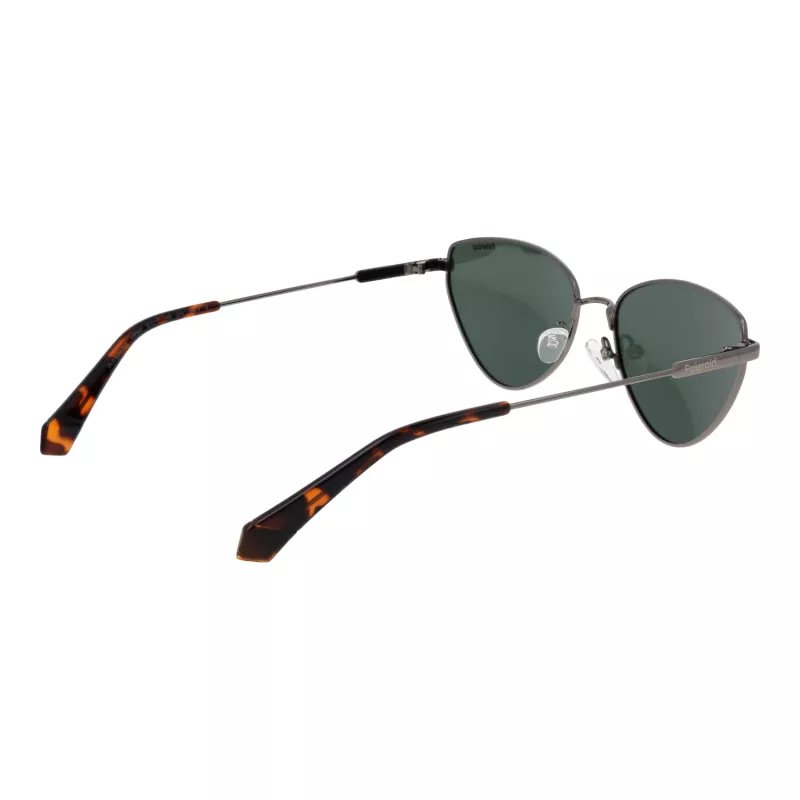 Polaroid PLD6234SX57AS Damskie Okulary Przeciwsłoneczne Polaryzacyjne - Czarna Oprawka Szare Szkła 57mm