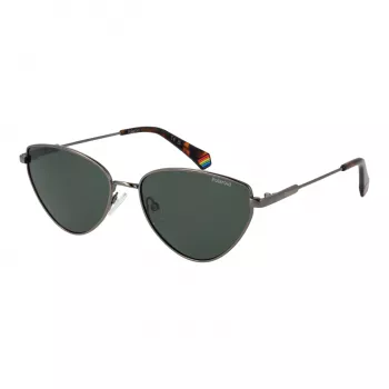 Polaroid PLD6234SX57AS Damskie Okulary Przeciwsłoneczne Polaryzacyjne - Czarna Oprawka Szare Szkła 57mm