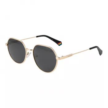Polaroid PLD6236SX54RH Unisex Okulary Przeciwsłoneczne Prostokątne - Oprawka Havana Brązowe Szkła 54mm