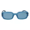 Polaroid PLD6239SX51MV Unisex Okulary Przeciwsłoneczne Prostokątne - Czarna Oprawka Szare Szkło 51mm