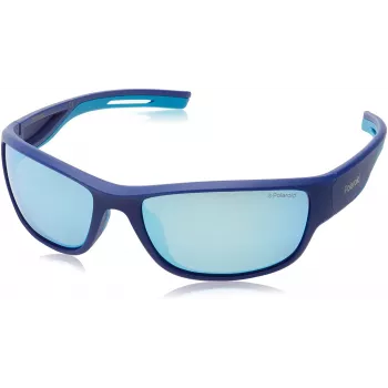 POLAROID PLD7028S-242 Okulary przeciwsłoneczne unisex - Soczewki polaryzacyjne szare - Oprawka czarna - 60/17/125 mm