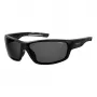 POLAROID PLD7029S807 Unisex Sportowe Okulary Przeciwsłoneczne - Soczewki Polaryzacyjne Szare - Oprawa Czarna