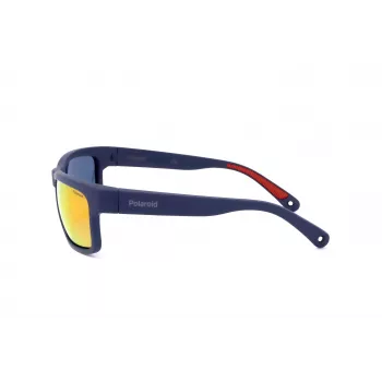 Okulary przeciwsłoneczne Polaroid PLD7031S8RU dla mężczyzn, polaryzacyjne - czarna oprawka, szare szkła 59mm