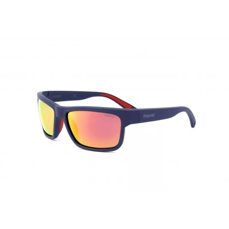 Okulary przeciwsłoneczne Polaroid PLD7031S8RU dla mężczyzn, polaryzacyjne - czarna oprawka, szare szkła 59mm