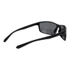 Polaroid PLD7036S63807 Unisex Okulary Przeciwsłoneczne Prostokątne - Czarna Oprawka Szare Szkła