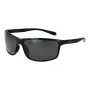 Polaroid PLD7036S63807 Unisex Okulary Przeciwsłoneczne Prostokątne - Czarna Oprawka Szare Szkła