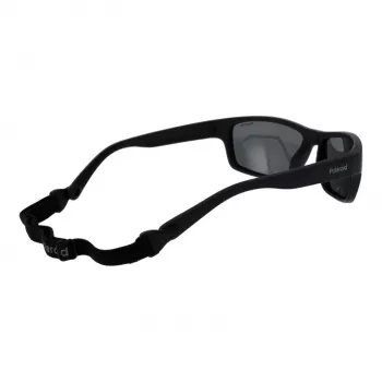 POLAROID PLD7037S60807 Unisex Okulary Przeciwsłoneczne Pilot - Szare Szkła - Czarna Oprawka